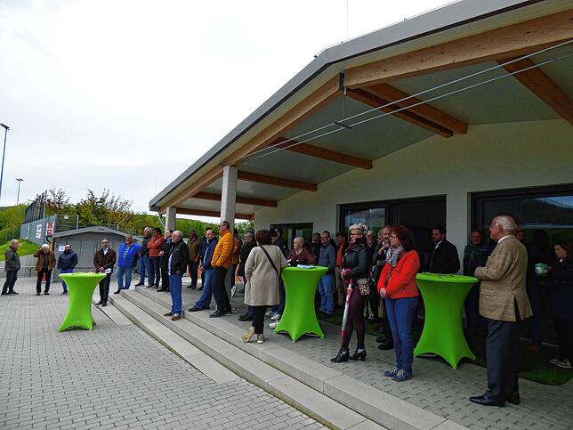 Das neue Clubheim des FV wird der soziale Mittelpunkt des Vereins sein.