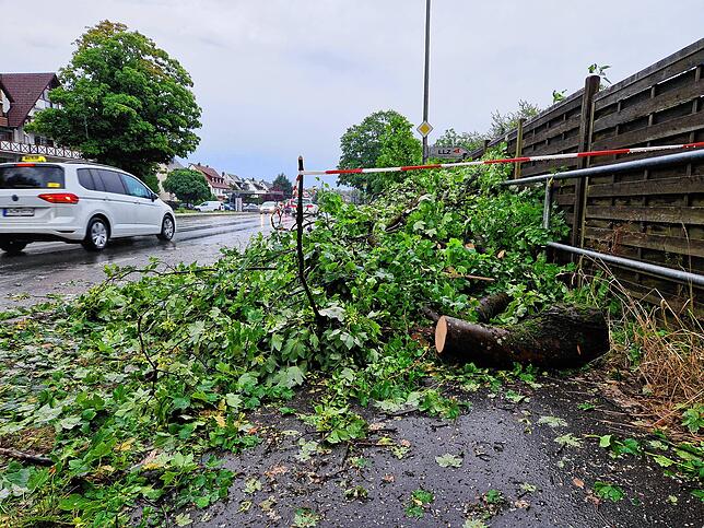In der Nacht von 11. auf 12. Juli tobte im Bodenseekreis ein heftiges Unwetter. Die Feuerwehr war im Dauereinsatz, um umgestürzte Bäume ...