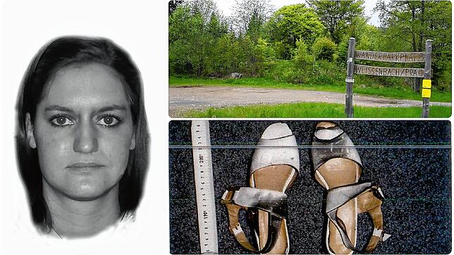 So könnte die unbekannte Frau ausgesehen haben, deren Leiche 1997 auf einem Wanderparkplatz gefunden wurde. Die Polizei veröffentlicht ...