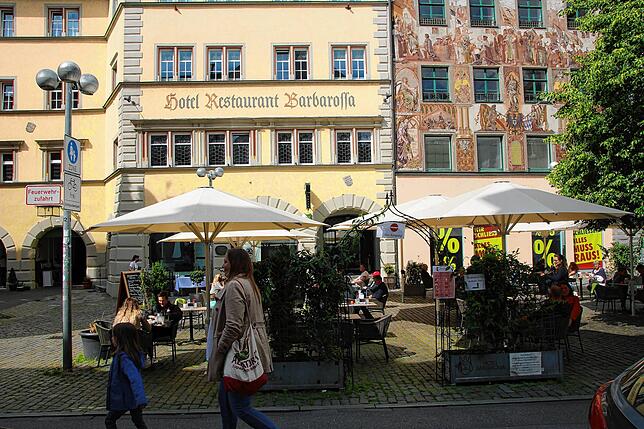 Das Hotel Barbarossa.