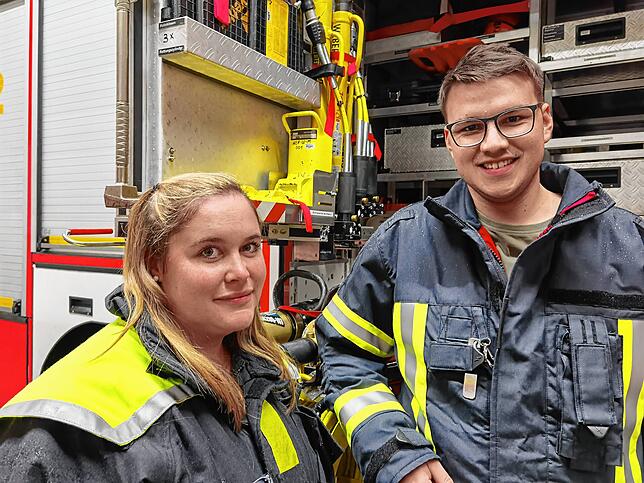 Sascha Neumann, Jugendwart aus Uhldingen, und Ramona Hug, stellvertretende Jugendwartin aus Daisendorf.