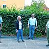 Gleich drei Mitglieder konnte der neue und alte Vorsitzende der DLRG-Ortsgruppe Baar, Thomas Moch (links), für 50-jährige Treue zur DLRG ...