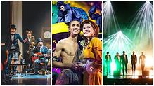 Släpstick, Tarzan, The 12 Tenors (von links) – dies und vieles mehr ist jetzt in der Region an Veranstaltungen geboten.