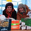 Im Winter zu kalt und im Sommer zu heiß &ndash; die Vorsitzenden der Radolfzeller Tafel, Hildegard Gallenschütz (v.l.) und Susanne ...