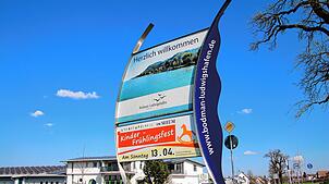 „Herzlich willkommen in Bodman-Ludwigshafen“ steht auf einem Schild am Ortseingang von Bodman. Die Gemeinde konnte im vergangenen Jahr ...