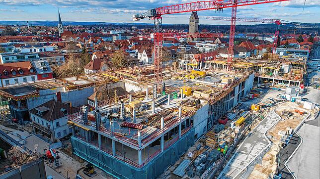 Cano zum Ersten: Rasant nimmt das Einkaufszentrum Cano in der Singener Innenstadt Gestalt an. Bisher hat die Corona-Krise den ...