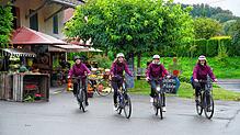 Der Apfelradltag gehört zu den wichtigsten Veranstaltungen der Tourismusgemeinschaft Gehrenberg-Bodensee. Hier passieren ...