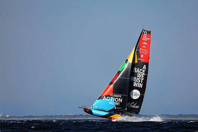 Mit der Malizia-Sea-explorer, hier 2023 bei The Ocean Race im Einsatz, geht Boris Herrmann bei der Vendée Globe an den Start.