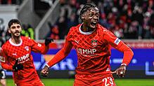 Heidenheims Omar Traore jubelt nach dem 3:2.