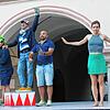 Die Solisten bei einer Probe zur Rathausoper &bdquo;Pagliacci&ldquo; (von links): Luca Festner (als Beppe), Antonio Signorello (als ...