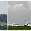 Windkraftanlagen wie bei Gersbach (links) lehnt der Gemeinderat Rickenbach für das Gebiet Klingenfelsen ab, weil sie den Bestand des ...