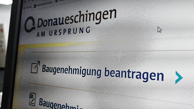 Auf der Internetseite der Stadt Donaueschingen können Anträge auf Baugenehmigung online eingereicht werden, papierlos, digital und ...