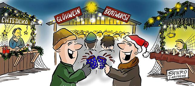 Knapp bei Kasse? Egal! Für Glühwein und Bratwurst reicht&lsquo;s noch.