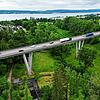 Die B31-Brücke auf Höhe von Überlingen-Nußdorf: Das sogenannte Nußbachtal-Viadukt wurde 1967 gebaut und soll in spätestens vier Jahren ...