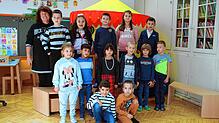 Die Grundschulförderklasse der Friedensschule Schwenningen mit Klassenlehrerin Manuela Schönfelder.