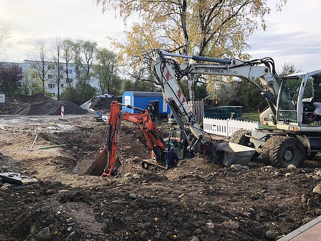Bild 8: Wir nehmen Sie mit auf einen Rundgang über die Baustelle im Freibad Tiengen