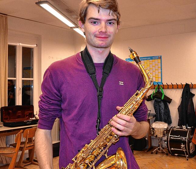 Saxofonist Mario Lieb wird beim Frühjahrskonzert eine Solopartie übernehmen.