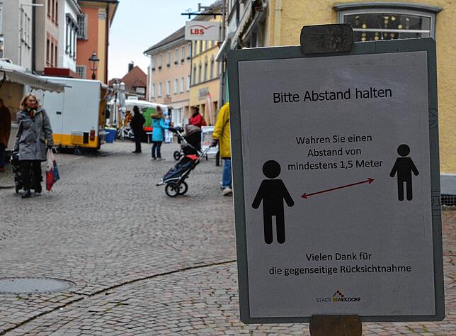 Eine klare Ansage seintes der Stadt, die auch überwiegend befolgt wird.
