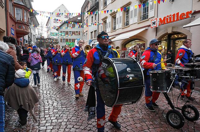 Bild 1: Tiengen im Fasnachttrubel