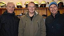 Hans Ewald Hoffmann, Florian Lessner und Thomas Blazko (von links) wollen Bürgermeister in der Gemeinde Schwenningen werden. Bei der ...