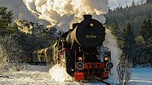 Die Dampflok der Eisenbahnfreunde hat drei abwechslungsreiche Touren vor sich (Archivbild).