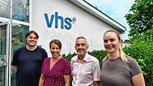 Freude über Anerkennung (v.l.): Sebastian Krapf, Veronika Plank, Hans Peter Brugger und Vanessa Hünerli. Foto: St. Ammann