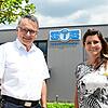STS-Geschäftsführer Christof Gulden und seine Assistentin Anita Steidle.