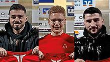 Neu beim FV Lörrach-Brombach: Sergio Cammarano, Gabriel Andrijasevic und Zeqe Kuqi verstärken den Kader des Verbandsligisten nach der ...