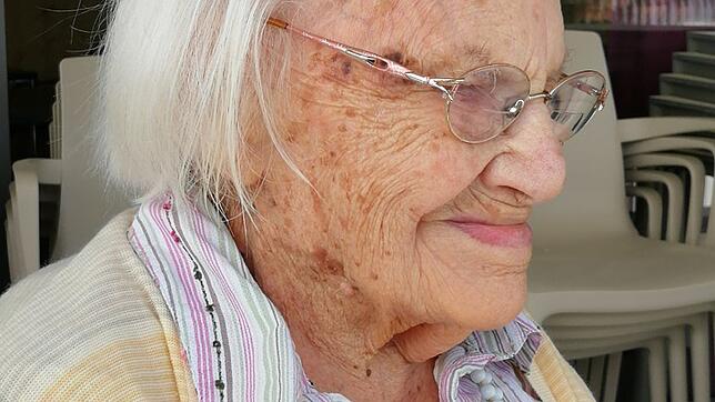 Paula Baumann im Alter von 106 Jahren.