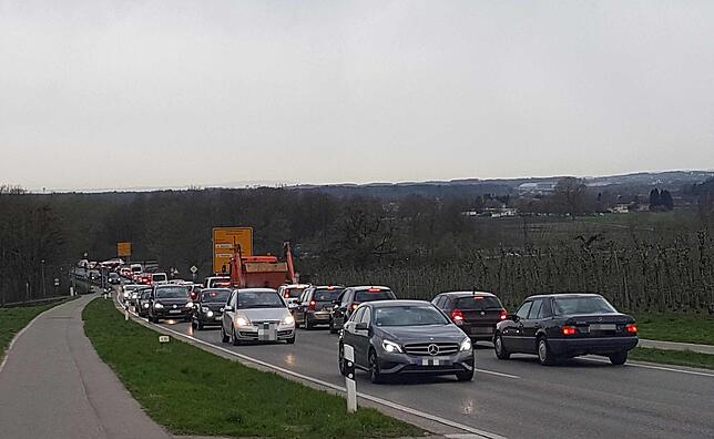 Rund um Tettnang ging nichts mehr, weil die Umleitungsstrecke überlastet war.