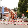 Die Schaffhauser Straße wird ab Donnerstag mit einer halbseitigen Straßensperrung mit Ampelregelung befahrbar sein.