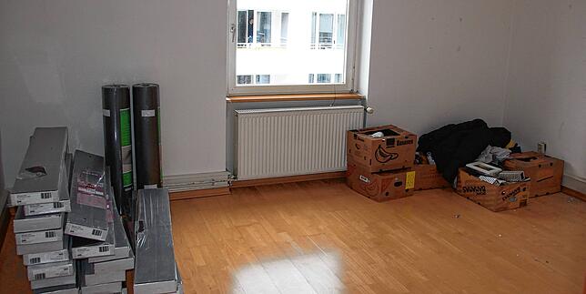 Im Kinderzimmer möchten die neuen Mieter Parkettboden verlegen.