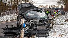 Einen schweren Unfall gab es auf der Bundesstraße 313 in der Nähe des Meßkircher Ortsteils Rohrdorf.