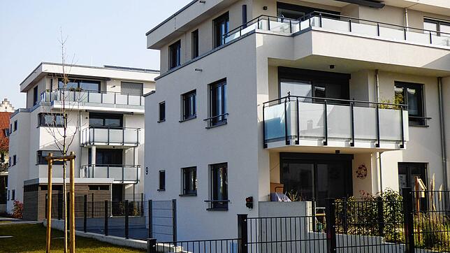 Das Wohnen der Zukunft, auch in Markdorf. Die neuen Mehrfamilienhäuser in der Gutenbergstraße sind ein Beispiel für die Nachverdichtung ...