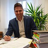 Hilzingens Bürgermeister Holger Mayer: „Meine große Hoffnung ist es, dass wir viele Menschen in privaten Haushalten unterbringen ...