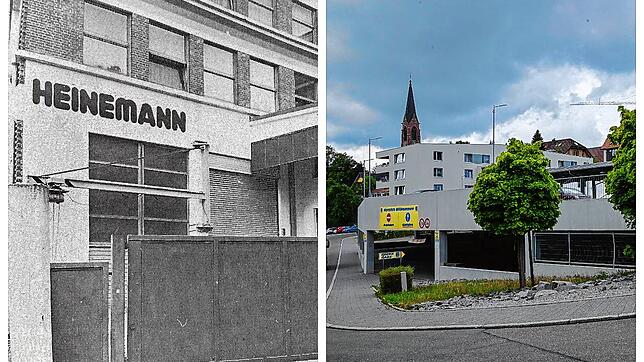 Die Frontansicht des Verwaltungsgebäudes der Firma Heinemann zur SÜDKURIER-Berichterstattung im Jahr 1994. Schon damals wurden ...