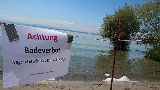 Das Badeverbot in Manzell und Fischbach ist bis Freitag verlängert worden.