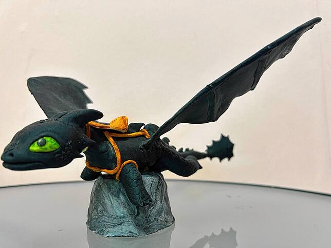 Ein Drache aus Fondant: Es gibt praktisch nichts, was sich aus der Zuckermasse nicht formen lässt.