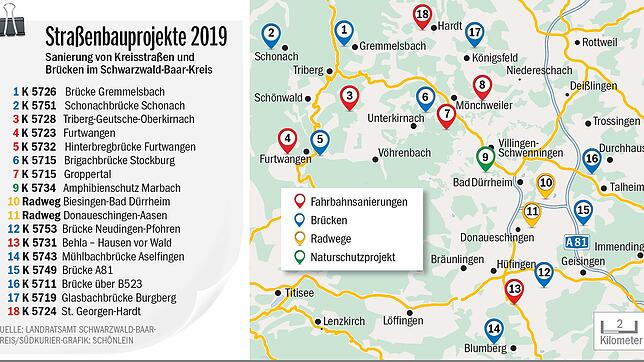 Bild : Diese Kreisstraßen und Brücken werden 2019 saniert