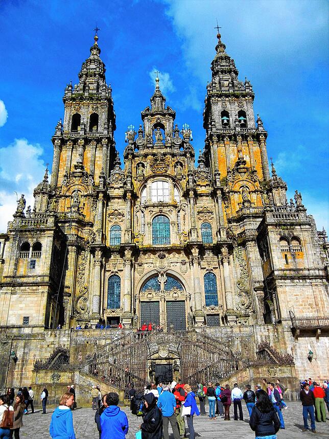 Das Ziel ist erreicht: Die Kathedrale von Santiago de Compostela.