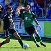 Zurück zu den Wurzeln: Felix Schwarzwälder (links, gegen Romano Males vom SV Herten) verlässt in der Winterpause den FV Lörrach-Brombach ...