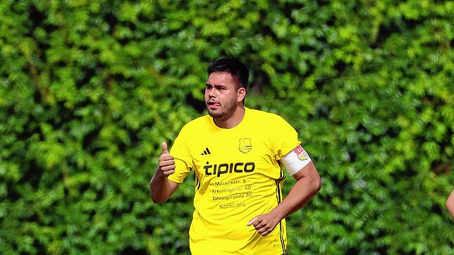 David Wilhelmsen traf zweimal gegen den FC RW Salem. Dennoch unterlag der Türk. SV Konstanz dem Spitzenreiter 3:6.