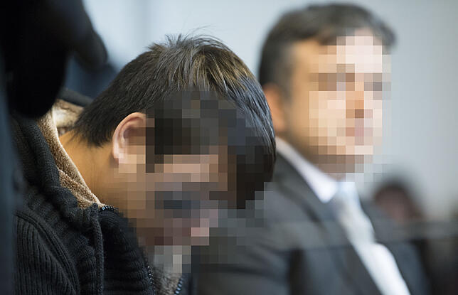 Hussein K. im Freiburger Landgericht.