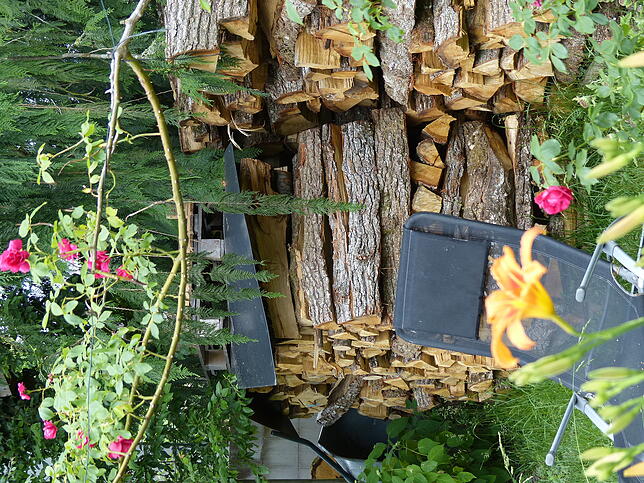 So dekorativ kann ein Holzstapel aussehen.