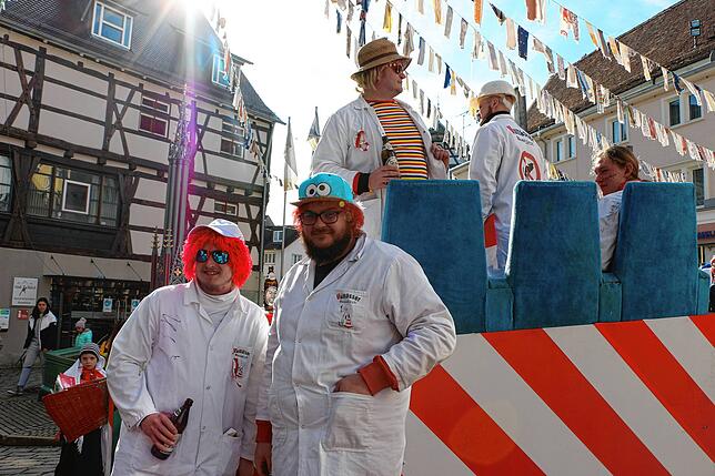 Die Vumesser kamen motorisiert zur Straßenfasnet.
