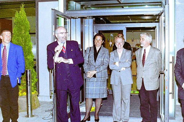 Bürgermeister Rainer Stolz hielt im Jahr 2003 bei der Eröffnung eine Rede.