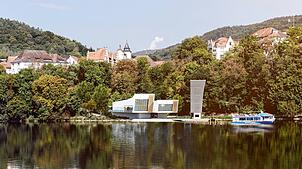 Eine Zukunftsvision für Waldshut: Grafikdesigner Gilberto Cammisa sowie die Architekten Stefan Vatter und Christian Burkhard haben für ...
