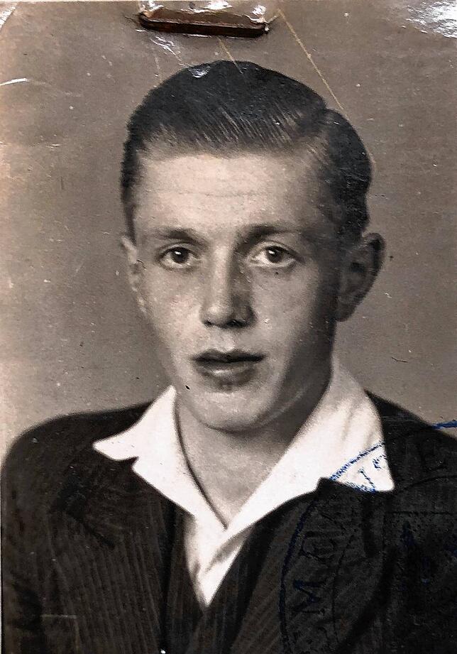 Foto aus dem 1943 ausgestellten Pass von Geurt Janssen.
