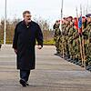 Letztmals schritten Oberst Albrecht Katz-Kupke und Bürgermeister Thomas Kugler bei einer Rekrutenvereidigung gemeinsam die angetretene ...