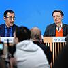 Cem Özdemir (Bündnis90/Die Grünen), Bundesminister für Ernährung und Landwirtschaft, und Karl Lauterbach (SPD), Bundesminister für ...
